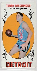 1969-70 Topps NBA Basketball  #33  Terry Dischinger  Detroit Pistons