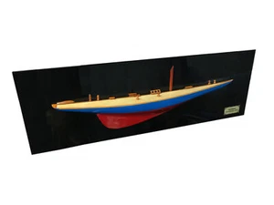 35 Rainbow Half-Hull Scale Yacht Holzboot Modell Nachbau NEU - Bild 1 von 4