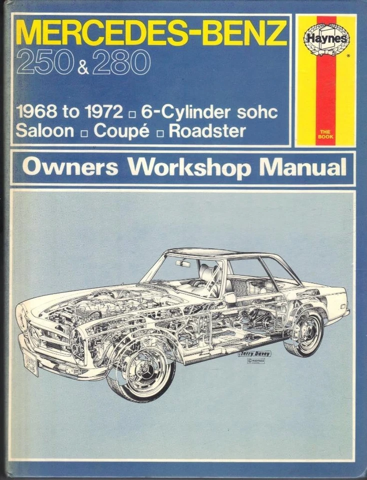 MERCEDES BENZ 250SL, 280SL PAGODA, 230/8,250/8.280/8,SE,CE HAYNES MANUAL 1968-1972 Foto 1 de 1