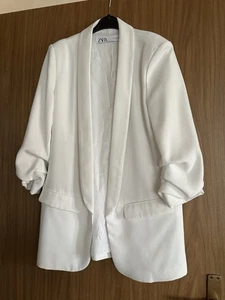 Zara Damen Blazer Gr. S, Creme - Bild 1 von 2