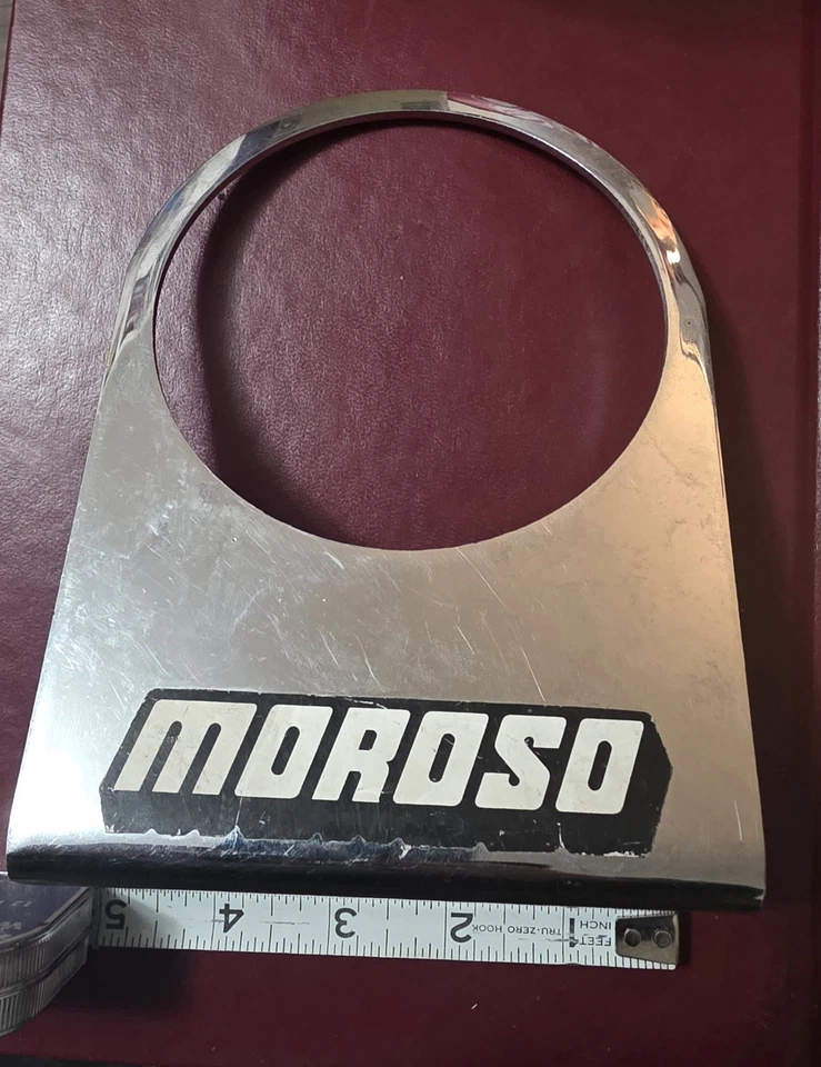 Tacômetro NOS Moroso 50160 cromado 4” suporte facial - Imagem 1 de 4