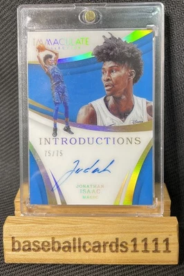 2017 Immaculate Introductions /75 Jonathan Isaac #II-JIS Rookie Auto RC BB2 - Image 1 of 3