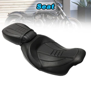 Asiento de conductor pasajero negro nuevo apto para Harley Electra Street Glide 2009-2021 - Imagen 1 de 15