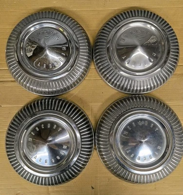 Tapacubos plato perro Mercury Comet Cyclone años 60 cubiertas de rueda tapas centrales ¡raro! Foto 1 de 4