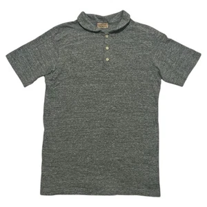 Polo Loop & Weft Vintage Maglia Nepped Taglia Media Grigio - Foto 1 di 4