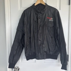 Chaqueta De Colección Castrol GTX Racing Hombres XL Negra MV Deportiva Bombardero Moto Ligera - Imagen 1 de 8