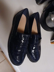 Damen-Halbschuhe Danica blau alle künstlichen Materialien Größe 10 - Bild 1 von 5