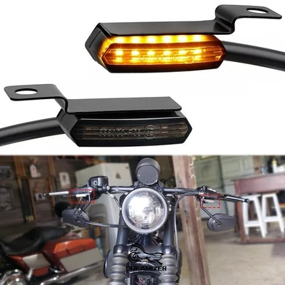 Luz de manillar señales de giro para motocicleta Harley Sportster 1200 883 72 48 Dyna Foto 1 de 4