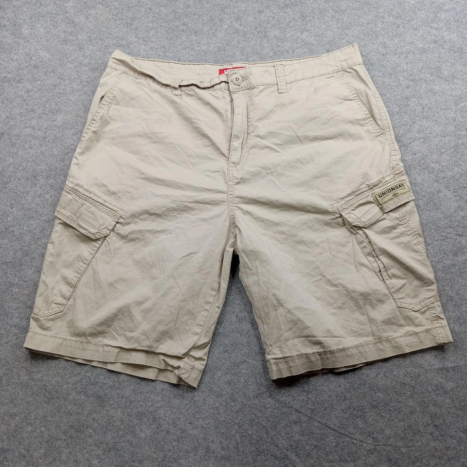 Pantalones Cortos de Carga Unionbay Para Hombres 40 Caqui Elastizados Bolsillos Utilitarios Informales Verano Chino Foto 1 de 4