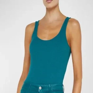 LAgence Nica Tanktop-Body mit U-Ausschnitt Damengröße XLarge dunkel türkis dehnbar - Bild 1 von 8