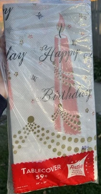 Mantel de feliz cumpleaños festivo vintage  Foto 1 de 4