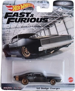 Fast Furious Model Car Dodge Charger 1968 1:64 7cm Hot Wheels HCP17 - Picture 1 of 1