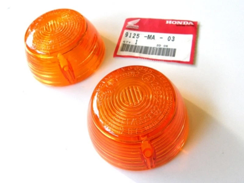 Lentes de señal de giro ámbar genuinas Honda NOS OEM CB750 CB450 CL450 CB350 CB Foto 1 de 1