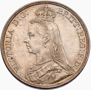 Victoria 1887, Silver Crown Superb UNC - Picture 1 of 2