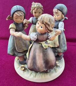 Goebel Hummel Anello Intorno alla Rosie GRANDE 7,25" Figurina 348 TMK 6 - Foto 1 di 13