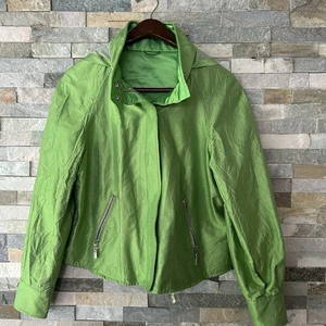Mycra PAC Rain Coat Reversible Green Bright Size Petite A - Picture 1 of 7