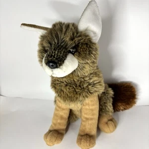 Wildlife Artists Baby Coyote Wolf Plush Stuffed Animal Brown Cute Realistic 13” - Picture 1 of 8