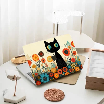 Cute Black Cat MacBook Air Pro Case High-Quality Cover Apple 2025 M5 14in 16in - Image 1 of 4