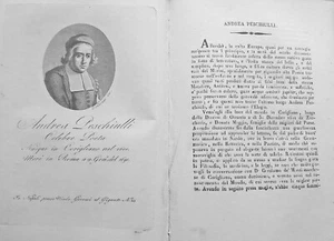 1815 REGNO DI NAPOLI ANDREA PESCHIULLI POETA CORIGLIANO LECCE - Picture 1 of 1
