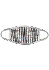 NEW BGLITTZ Technicolor Face Cover- Rave Festival Techno EDM - Picture 1 of 1