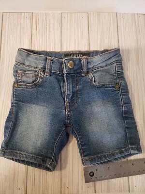 Pantalones Cortos Vaqueros Niñas Pequeñas Guess Talla 2 AJUSTABLES Cremallera Mosca Foto 1 de 4