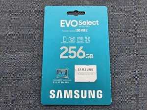 Samsung EVO Select 256GB MicroSDXC UHS-I Memory Card MB-ME256KA/AM - Picture 1 of 2