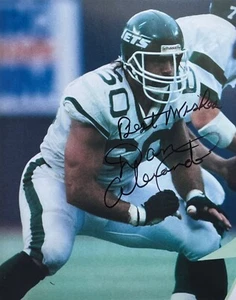 Dan Alexander FIRMADO Autografiado 8x10 Nueva York NY JETS OL #60 - K9 AUTENTICIDAD - Imagen 1 de 2
