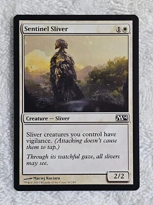 MTG Sentinel Sliver #30 Magic 2014 (M14) Magic the Gathering Card NM - Image 1 of 4