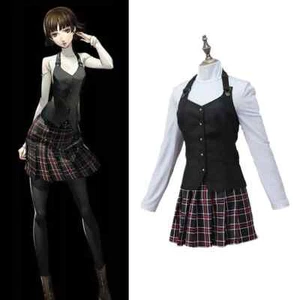 Persona 5 P5 Makoto Niijima Shujin Anime School Uniform Cosplay Halloween Party - Picture 1 of 8