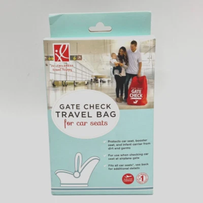 JL Childress Travel Happy Red Gate Check 旅行包 适用于汽车座椅 适合大多数座位 — 第 1/4 张图片