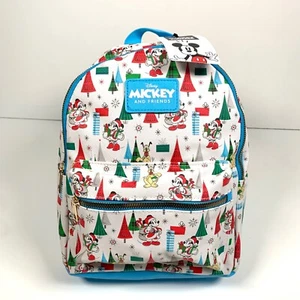 Disney’s Mickey And Friends Faux Leather Mini Backpack - NEW - Rare Christmas! - Picture 1 of 5