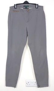 Ralph Lauren UK 8 Grey Breeches Chinos Dress Trousers Golf Preppy Designer - Picture 1 of 8