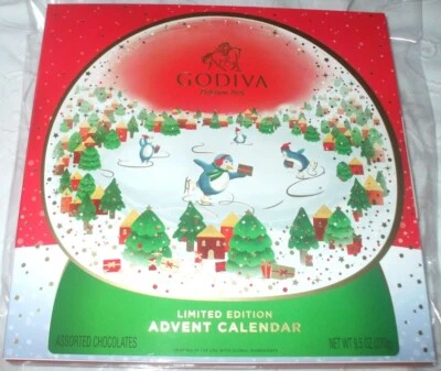 2024 Godiva Limited Edition Advent Calendar w 24 Pieces of Chocolate NIB - Image 1 of 2