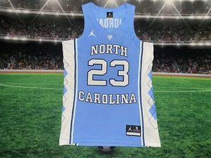 Michael Jordan #23 North Carolina Tar Heels Jersey Jordan Brand Blue Sz Small - Picture 1 of 12