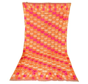 Ethnic Vintage Indian Punjab Phulkari Textile Handmade Embroidered Bagh Shawl - Picture 1 of 11