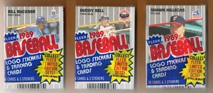 1989 Fleer Baseball 3 Cello Packs FACTORY-SEALED possible Griffey or Ripken FF