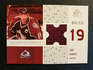 2002-03 SP Game Used Authentic Fabrics AFSC Joe Sakic #006/225 - Bild 1 von 2