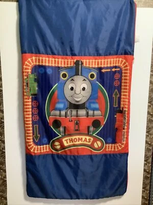 Vintage Thomas The Tank Engine Sleeping Bag 2006 Side Zipper - Imagem 1 de 4