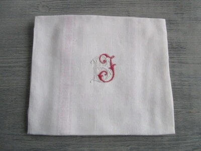 Torchon ancien monogrammé - Photo 1/3