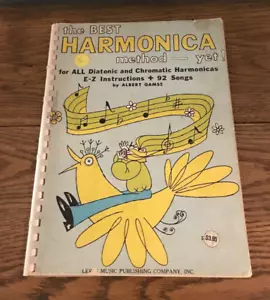 Vintage The Best Harmonica Method Yet Book Diatonic and Chromatic Harmonicas - Picture 1 of 10