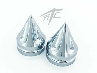 HAYABUSA CHROME SPIKE BILLET FORK CAPS 2018 SUZUKI HAYABUSA - Image 1 of 3