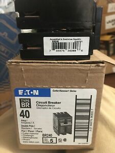 EATON Cutler-Hammer BR240 2 Pole 120/240V 40 Amp Circuit Breaker New
