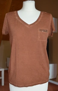 braunes T-Shirt mit Brusttasche Gr. XS Collection Pimkie - Bild 1 von 5