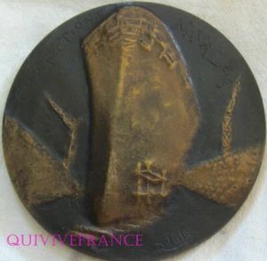 MED13010 - MEDAILLE CONSTRUCTIONS NAVALES 1970 par JOLY - Picture 1 of 4