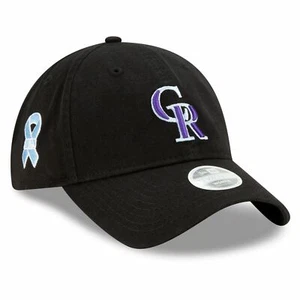 Women's New Era Black Colorado Rockies 2021 Father's Day 9TWENTY Adjustable Hat - Picture 1 of 3