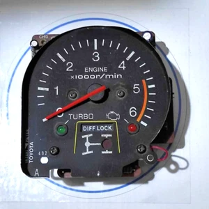 Toyota Land Cruiser 70 Serires Tachometer RPM gauge OEM JDM TEQ Diff Lock 24V - Picture 1 of 2