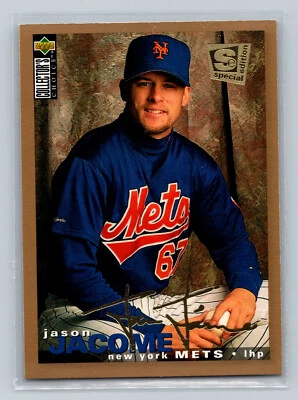 Cqq 1995 Collectors Choice Se #146 Jason Jacome, Silver Signature, Mets - Image 1 of 2