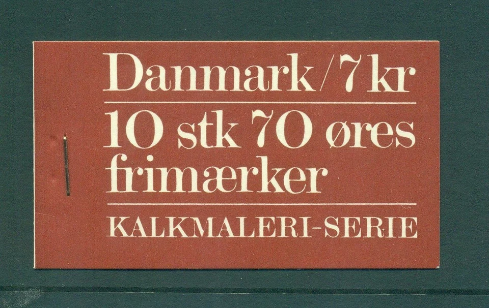 Denmark 1973  7 Kr Church Frescos  Booklet HS14 - Image 1 of 1