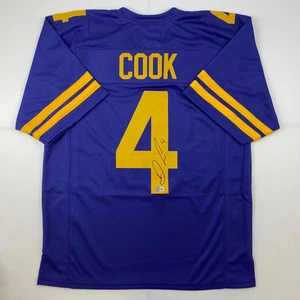 Autographed/Signed Dalvin Cook #4 Minnesota Color Rush Jersey Beckett BAS COA - Picture 1 of 4