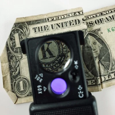 Lupa de inspección de divisas - Comprobador de seguridad UV - Herramienta de lupa de autenticación Foto 1 de 4